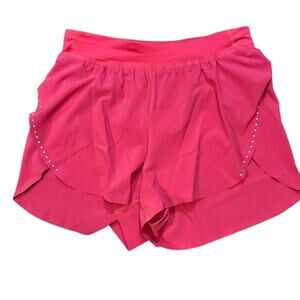 Lulelmon Fast and Free High rise Split Shorts 3" size xs Raspberry Coulis